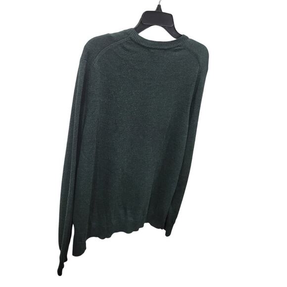 Banana Republic Men's Extra Fine Merino Wool Pullover Sweater Large Green - Picture 7 of 10